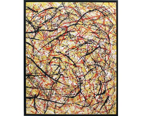   Mak, Horst (1940 Berlin 2007)  "Rhythmisch IV - Spielende Gedanken", so verso betitelt. Acryl/Lwd., rückseitig sign. und da