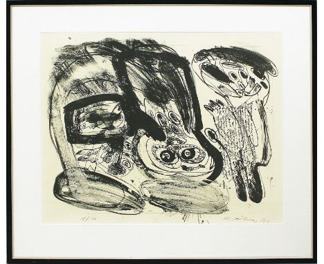   Stöhrer, Walter (1931 Stuttgart-Schulderup 2000)  Ohne Titel. Lithographie, re. u. mit Bleistift sign., dat. (19)66 und li.