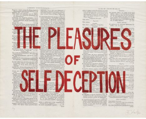 William Kentridge (born 1955)The Pleasures of Self Deception from Rubrics, 2012 signed and numbered 3/16 in pencilscreenprint