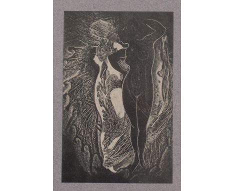 Man Ray&nbsp; photogram for Mr Knife and Miss Fork, Paris 1931, 17cm x 11cm, mounted Good condition