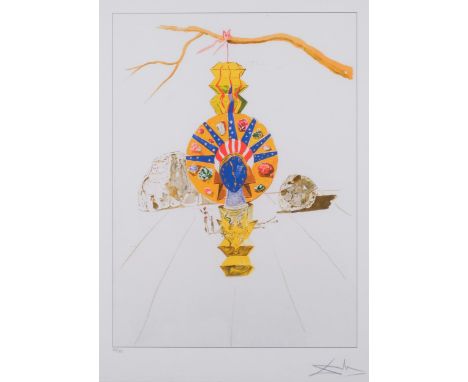 Salvador Dali (1904 - 1989), America Clock, lithograph, signed in pencil, no. 50/175, image 46cm x 33cm, framedVery good cond