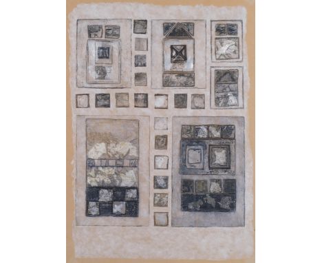 Brenda Hartill (born 1943), Silver Variation II, embossed etching, signed in pencil, dated '87, artist's proof, unique sheet 