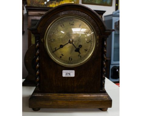 OAK MANTLE CLOCK