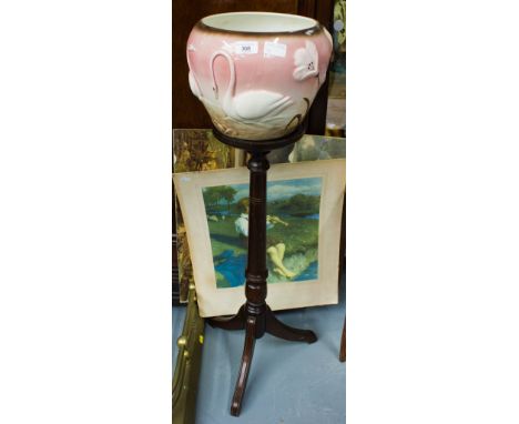 PORCELAIN PLANTER ON STAND