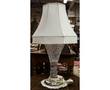 WATERFORD CUT GLASS TABLE LAMP