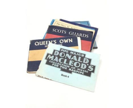 LOT OF BOOKS RELATING TO PIPING, including 'Scots Guards Standard Settings of Pipe Music', 'Queen's Own Highlanders - Standar