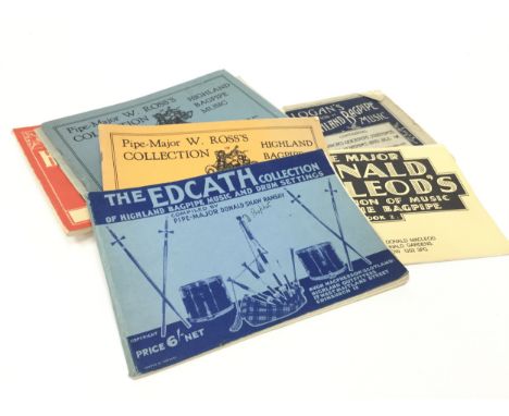 LOT OF BOOKS ON PIPING, including 'Pipe Major Donald MacLeod's Collection of Music for the Bagpipe' and 'Master Method for Hi