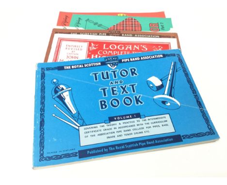 LOT OF BOOKS RELATING TO PIPING, including 'Logan's Complete Tutor for the Highland Bagpipe', The Royal Scottish Pipe Band As