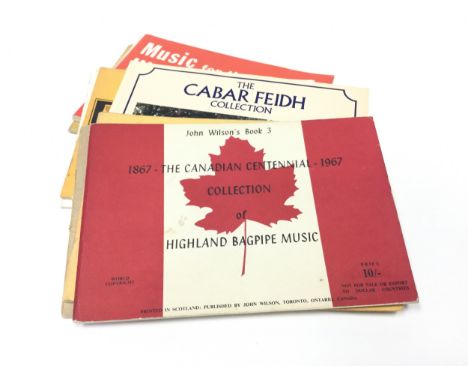 LOT OF BOOKS RELATING TO PIPING, including 'The Cabar Feidh Collection' - Pipe Music of the Queen's Own Highlanders', 'John W