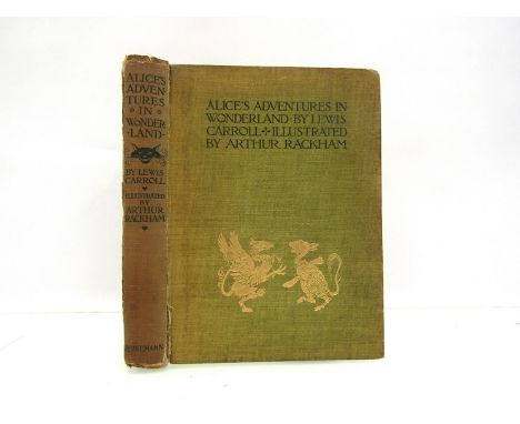 Lewis Carroll: 'Alice's Adventures in Wonderland', illustrated Arthur Rackham, Heinemann, [1907], first trade edition, colour