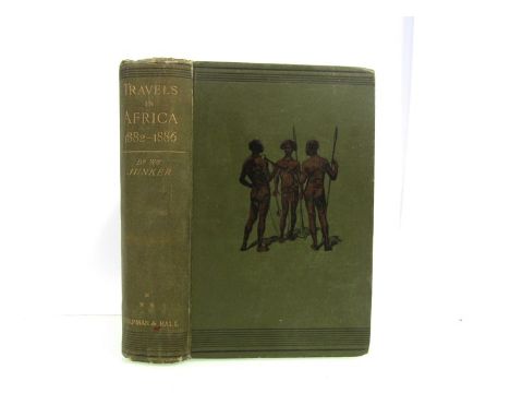 Wilhelm Junker: 'Travels in Africa during the years 1882-1886', London, Chapman &amp; Hall, 1892, first English edition, port