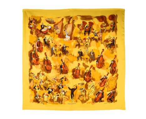 Vintage Hermès Concerto Silk Scarf in Original Box. Measures 35-1/2" H x 35-1/2" W. Condition: Like new condition Domestic Sh