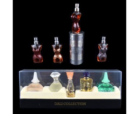 Grouping of Two (2) Vintage Miniature Perfume Sets in Original Box. Includes: five piece Dali collection and five piece "La P