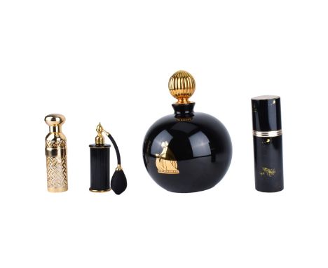Collection of Five (5) Vintage Factice and Perfume Bottles. Includes brands such as Marcel Franck, Guerlain, and Van Cleef, C