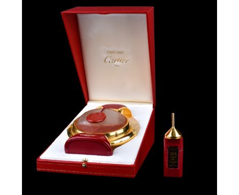 Vintage Cartier "Panthere" Perfume in Original Box. Includes a vintage Must de Cartier 4 ML toilet splash. Purfume measures 2