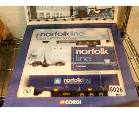 Corgi 1/50th scale big trucks The Norfolk Line set CC99129 in original box
