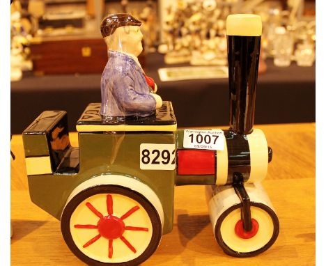 Lorna Bailey Fred Dibnah steam engine tea pot