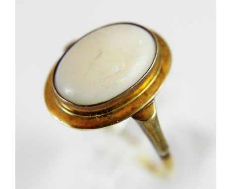 9 ct gold opal dress ring