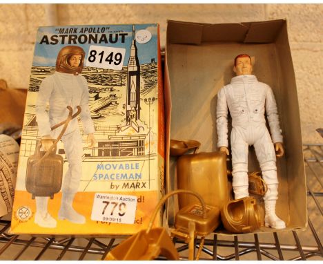 Original Marx 1960s Apollo Astronaut in original box with all accessories and instructions