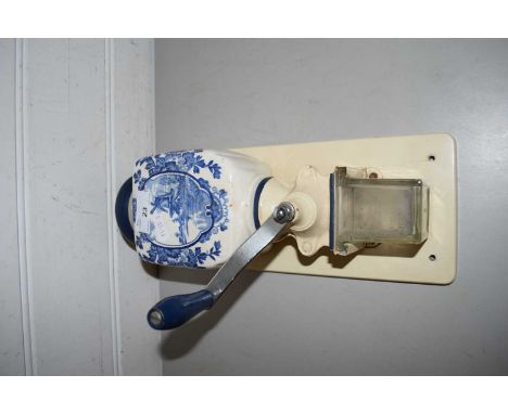 VINTAGE DUTCH WALL MOUNTED COFFEE GRINDER
