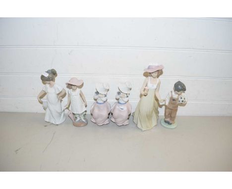 SIX VARIOUS NAO FIGURINES