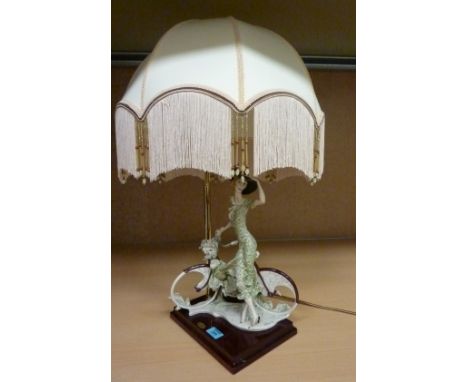 Guiseppe Armani figural table lamp with shade