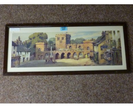 Railwayana - Carriage print 'Appleby Westmorland' after Ellis Silas  24cm x 62cm
