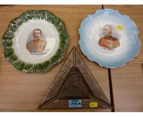 Bronze cribbage board 'Sir John Monash' (Australian Supreme Commander - France 1914-18 WWI, active in the Gallipoli campaign)