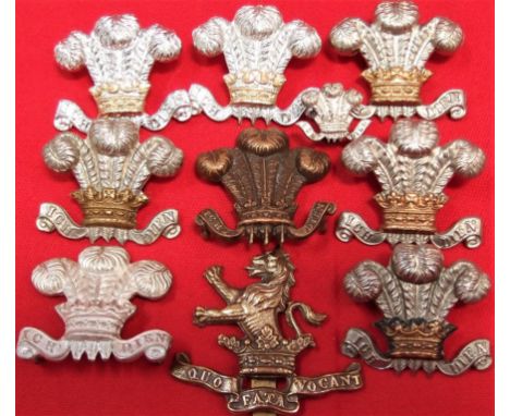 Lot of British Army cap badges Wiltshire Yeomanry &amp;amp; 7th Dragoon Guards (10). Good lot, dating from Boer War to 1970’s