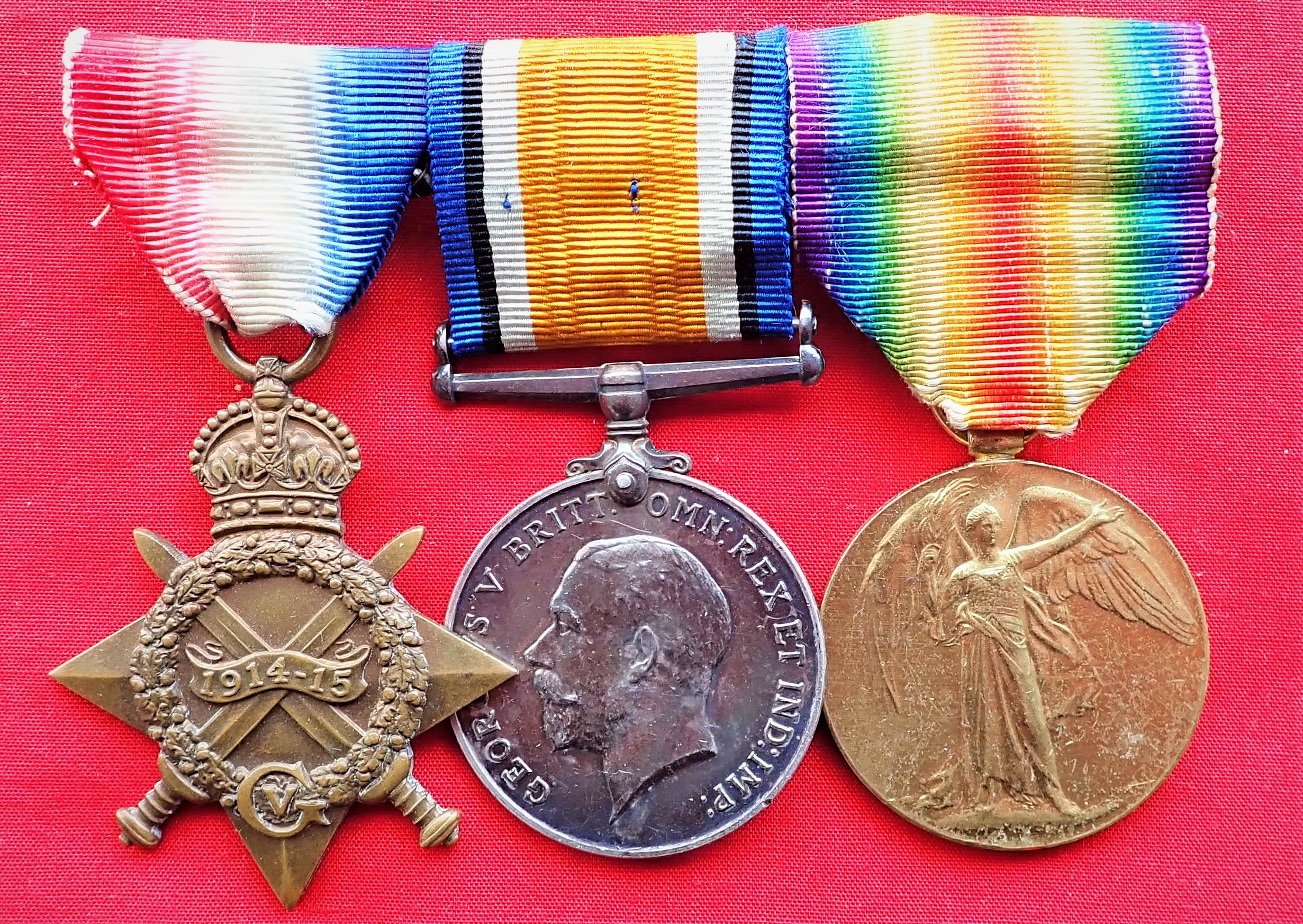 WW1 British Army 1915 medal trio to Corporal Jones, who served with the ...