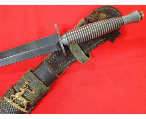 1950’s era Fairbairn Sykes fighting knife by Venture HM Slater Sheffield, Hertfordshire Yeomanry dagger. 3rd pattern fighting