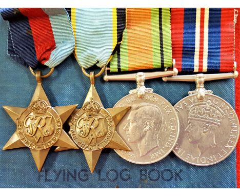 WW2 Royal Airforce group of 4 attributed to Sergeant Newton, who was ‘Killed in Action’ on the 22/6/43, when attacking Mulhei