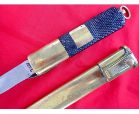 Very rare Imperial German Navy WW1 era Naval Knife - possibly submariners. Very scarce 1900 era made German Naval knife marke