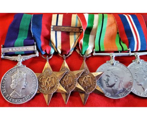 WW2 &amp;amp; Malaya British Army medal group of 8 to Captain Norton. R.A.M.C. General Service Medal 1962-07, Clasp MALAYA, i