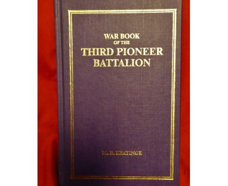 Book: WW1 Australian Army unit history – War Book of the Third Pioneer Battalion by M B Keatinge. 1980’s reprint of original.
