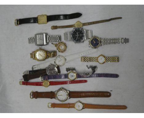 A selection of various ladies and gents wristwatches including a gents Seiko Automatic Hi-beat chronometer, quartz Favre-Leub