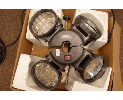 Heatmaster electric 2 in 1 patio heater light in box   Condition Report   Click here for further images, condition, auction t