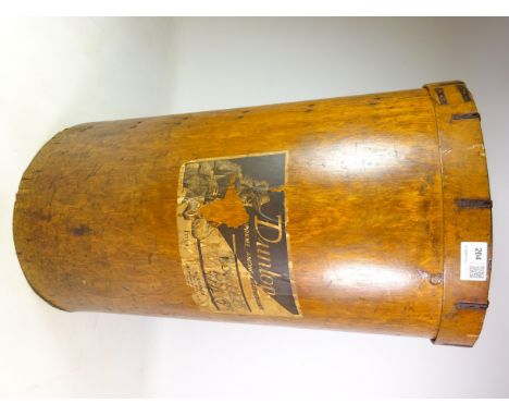 Vintage Bentwood Dunlop tall shaker style box, H59cm    Condition Report   Click here for further images, condition, auction 