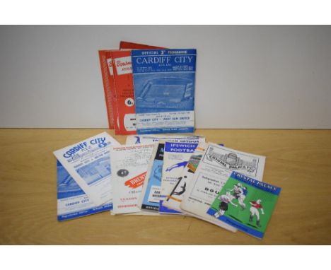 1950's Football Programmes, 1959 Tottenham Hotspur V Blackburn Rovers and V Arsenal, 1957 Nottingham Forest V Newcastle Unite