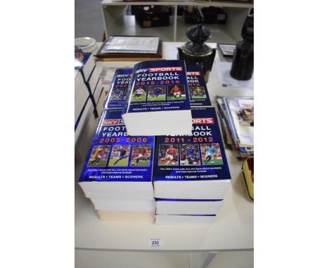 Sky Sports Football Yearbooks, 2003-2004 through to 2015-2016, 13 in total, all in clean condition