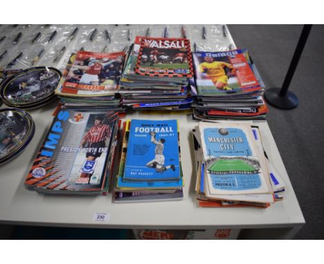 Preston North End Away Football Programmes, many clubs seen, 1957-58 Bolton, 1958 Blackpool, 1958 Everton, 1958 &amp; 1959 Ma