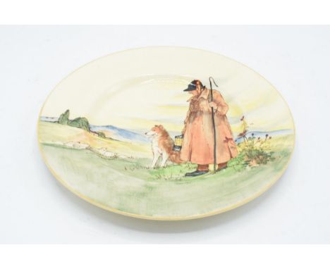 Royal Doulton seriesware plate in The Cotswold Shepherd pattern. 27cm diameter. In good condition with no obvious damage or r
