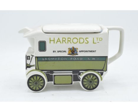 James Sadler and Sons Ltd 1919 Walker Electric Van teapot exclusively for Harrods Knightsbridge. 13cm tall. In good condition