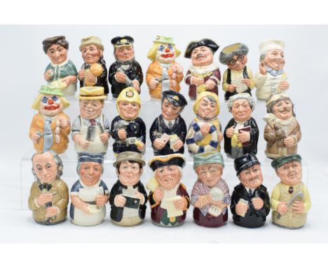 A good collection of Royal Doulton Doultonville Toby jugs to include Len Lifeboat D6811, Pat Parcel D6813, Fred Fearless D680