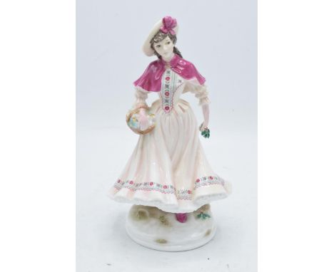 Royal Worcester figure Noelle from the Festive Country Days Collection. Limited edition. In good condition with no obvious da