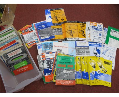 F.A Cup Final Programmes, 1969, 70. 71, 72, &amp; 73. International League. First Games for Colchester, Hereford, etc, approx