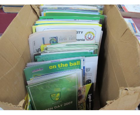 Norwich City Programmes, Testimonials, 1991-2 v. Bayern Munich, Ipswich - Hospital Cup, Otelul, Canary preview, promotion and