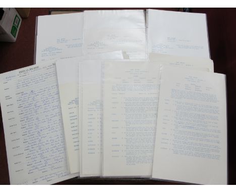 Everton - Official Club team reports for first team and reserve games 1976-80, over thirty.