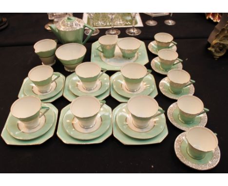 Art Deco Tea and coffee set made by Palissy