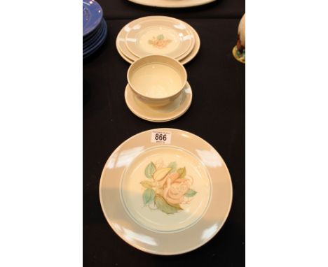 Nine pieces of Susie Cooper ceramic tea ware